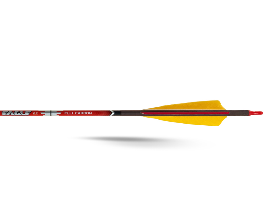 GAS PRO ARROW EAGLE 6.2 4'' FEATHER FLETCHED - SPINE 400