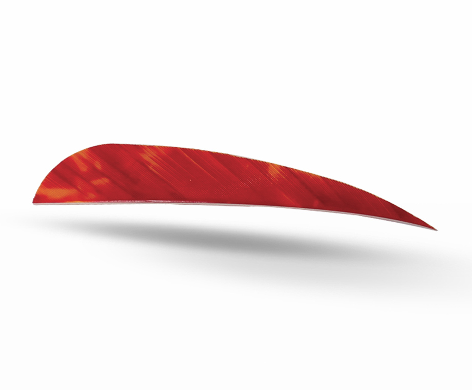 GAS PRO NATURAL FEATHERS 4'' PARABOLIC PACK 50 TREBARK RED