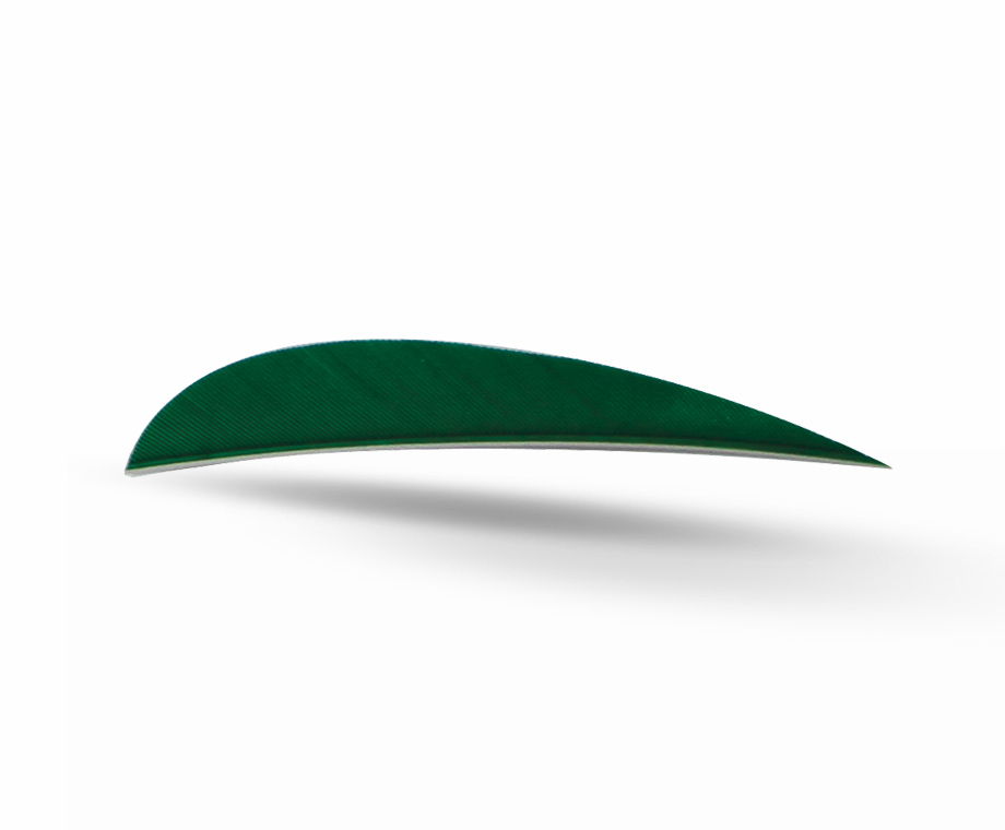 GAS PRO NATURAL FEATHERS 3'' PARABOLIC 50 PACK DARK GREEN