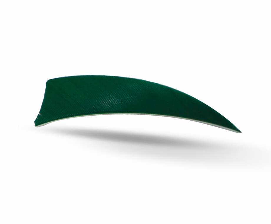 GAS PRO NATURAL FEATHERS 3'' SHIELD 12 PACK DARK GREEN